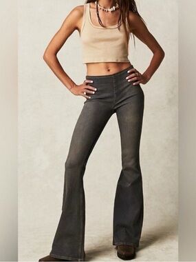 Free People High-Rise Flared Jeans